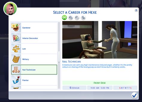 Spa Extended - Nail Technician Career | HexeSims en Patreon Sims 4 Cc Nail Tech, Functional Nail Salon Sims 4, Sims 4 Cc Nail Tech Career, Sims 4 Nail Tech, Sims 4 Nail Tech Mod, Sims 4 Lash Tech Mod, Sims 4 Career Mods Patreon, S4cc Mods, Sims 4 Free Mods