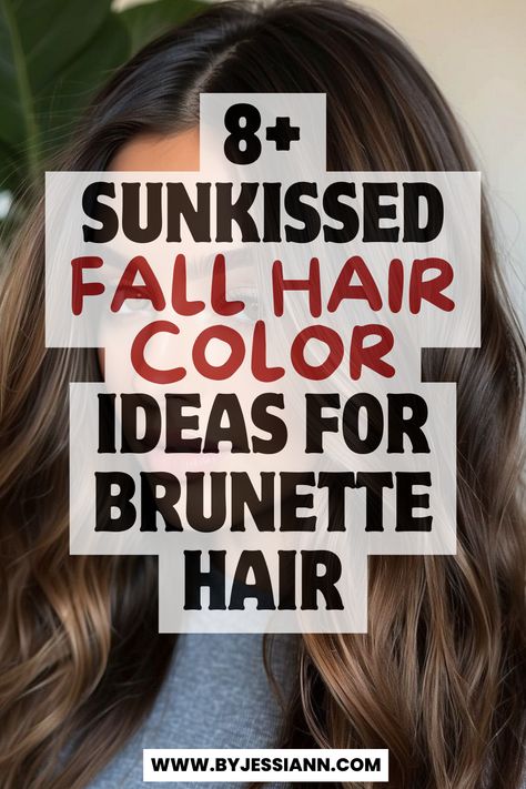 8+ Beautiful Sunkissed Fall Hair Color Ideas for Brunettes Medium Brown Hair With Pop Of Color, Overall Hair Color Ideas, Highlights For The Fall, Minimal Upkeep Hair Color, Darker Hair For Fall, Hair Color For The Fall, Fall Low Maintenance Hair Color, Medium Brown Fall Hair Color, Brunette Going Lighter