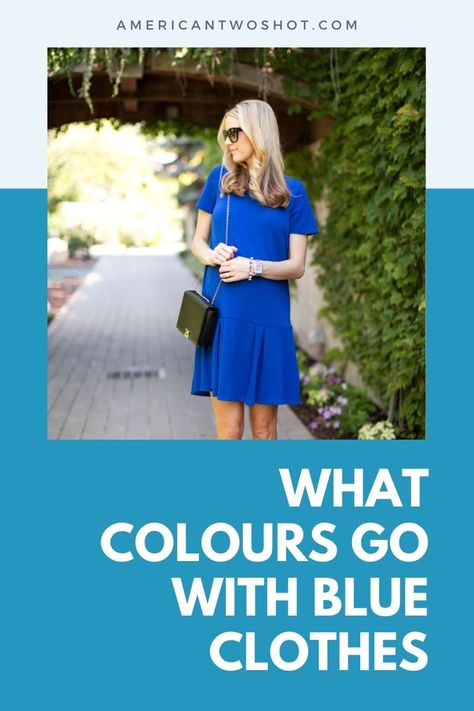 Colors That Match Royal Blue, Colors That Go With Blue Outfits, Colors That Go With Royal Blue Outfit, Blue Combination Color Outfit, Royal Blue Color Combinations Outfits, Blue Dresses To Wear To A Wedding, What Colors Go With Blue, Blue Spring Outfits, Cobalt Blue Outfit