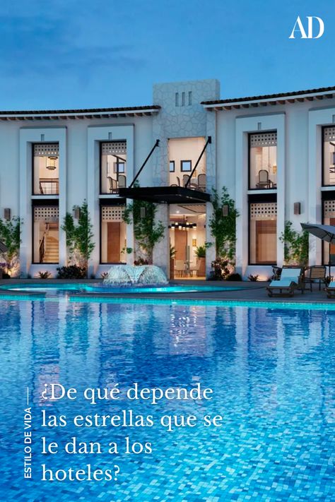 La cantidad de amenidades, la comodidad, el espacio, entre otros detalles, son algunos de los factores que determinan la cantidad de estrellas que se le dan a un hotel. Oasis, Hotel, House Styles, Travel, Home Decor, Home Décor