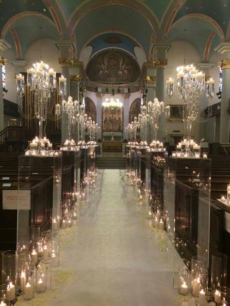 This would be my dream.. Church Wedding Decorations Aisle, Floral Architecture, Ceremony Decorations Church, Church Aisle, Wedding Alters, Church Wedding Decorations, Strictly Weddings, Wedding Aisle Decorations, Wedding Entrance