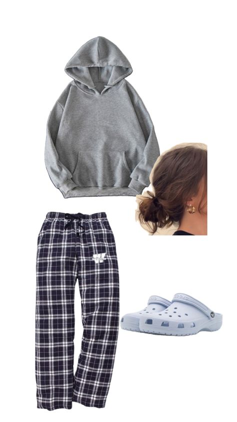 Pj Ideas For School, Pajama Pant Outfits, Pajama School Outfit, Cute Pj Outfits For School, Pjamamas Day At School, Pj School Outfits, Pjs Pants Outfit, How To Style Pajama Pants, Outfits With Pj Pants