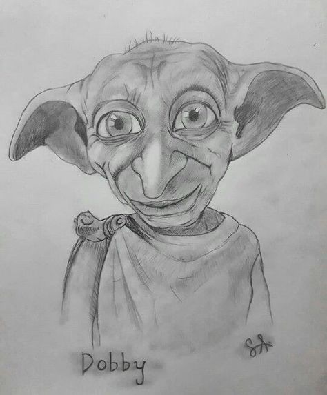 Harry Potter Portraits, Harry Potter Sketch, رسم كاريكاتير, Harry Potter Art Drawings, Dobby Harry Potter, Disney Drawings Sketches, Pencil Sketch Images, Disney Art Drawings, Harry Potter Drawings