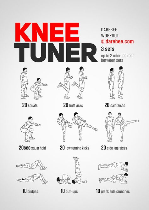 Knee Tuner Workout Knee Workout, Challenges Fitness, Knee Strength, Bad Knee Workout, Knee Strengthening, How To Strengthen Knees, Exercises For Men, Knee Strengthening Exercises, Knee Pain Exercises