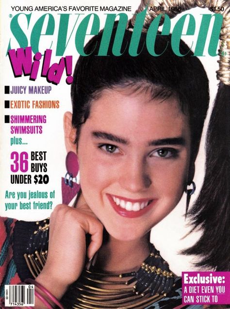 See young Jennifer Connelly before she was famous (1982) - Click Americana Seventeen Magazine Covers, Requiem For A Dream, Teen Magazine, 80s And 90s Fashion, Fashion Magazine Cover, Seventeen Magazine, Jealous Of You, Exotic Fashion, Jennifer Connelly