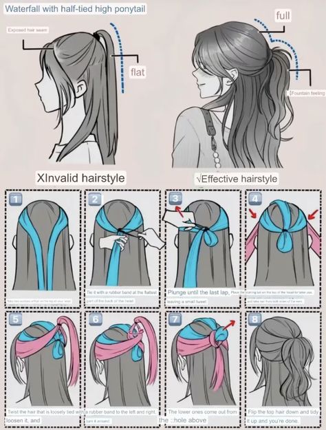 Cool Hair Designs, Hair Style Korea, Hair Tutorials Easy, Hair Stylies, Hair Up Styles, Hair Braid, Hairdo For Long Hair, Short Hair Styles Easy, Easy Hairstyles For Long Hair