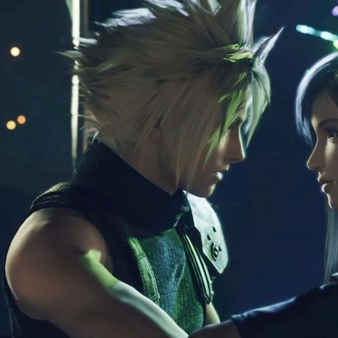 #ff7 Cloud X Tifa, Tifa Cloud, Matching Pfp, Matching Icons, Final Fantasy