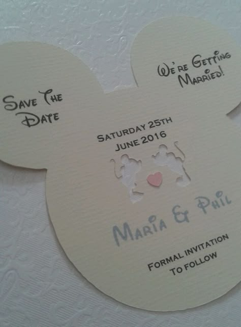 Diy Save The Date Ideas, Mickey Mouse Wedding, Disney Themed Wedding, Disney Wedding Ideas, Wedding Disney, Disney Inspired Wedding, Disney Wedding Theme, Tema Disney, Disney Weddings