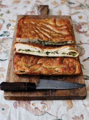 Stuffed focaccia recipe | Jamie Oliver Stuffed Focaccia, Bread Dough Recipe, How To Make Dough, Focaccia Recipe, Jamie Oliver Recipes, Broad Bean, Easy Italian, Food Shows, Jamie Oliver