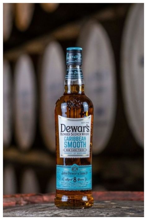 Dewar’s Caribbean Smooth is a blend of up to 40 single malts and grain whiskies that have been aged for at least 8 years and then double aged, before being finished in ex Caribbean rum casks for up to six months, creating a Caribbean smooth finish. #Supremarine #scotch #whisky #dewars #buydrink Dewars Whisky, Whisky Drinks, Caribbean Rum, Wine Art, Bourbon Whiskey, Scotch Whisky, Single Malt, Macallan Whiskey Bottle, Whiskey Bottle