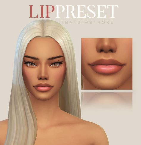 L I  P   P R E S E T  | thatsims4hore Sims 4 Lip Presets, Lip Presets, Body Presets, White Braids, Sims 4 Cheats, Sims 4 Piercings, Sims 4 Tsr, Sims 4 Cas Mods, Cc Folder