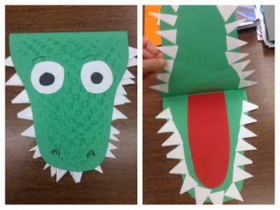 Alligator Art Project, Preschool Alligator Craft, Alligator Art Preschool, Alligator Crafts For Kids, Adaptive Art Projects Special Needs, Safari Animals Preschool, Alligator Craft, Alligator Crafts, Crocodile Craft