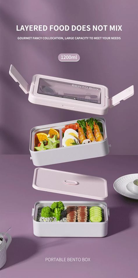 Lunch Box Photography, Bento Box Design, Lunch Box Design, Bento Design, Bento Box For Kids, Lunchbox Design, Portable Microwave, Lunch Box Idea, Lunch Box For Kids