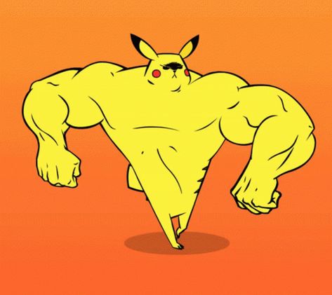 Buff Pikachu GIF - Buff Pikachu Strong - Discover & Share GIFs Pokemon Mewtwo, Art Random, Pikachu Wallpaper, Pokemon Gif, Pokemon Funny, Haikyuu Characters, All Pokemon, My Pokemon, Pokemon Pictures