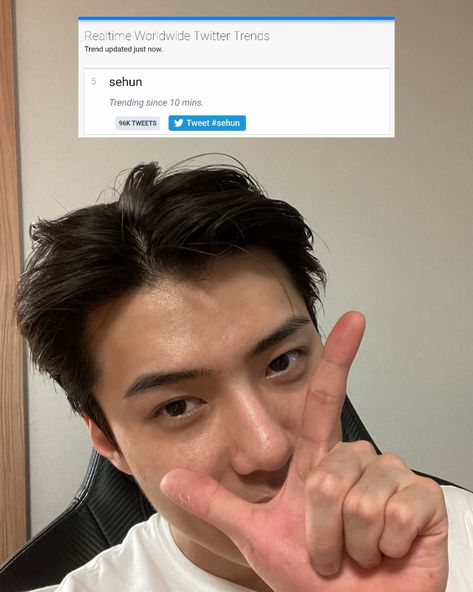 SMTownEngSub on Twitter: ".@weareoneEXO "sehun" is trending Worldwide at #5… " Exo 2017, Bare Face, Exo Sehun, Exo Members, Oh Sehun, Exo K, Byun Baekhyun, Instagram Live, Luhan