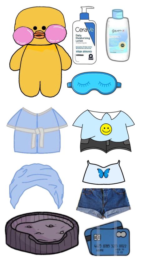 Duck Paper Doll Accessories, Paper Duck Clothes Ideas Preppy, Pato Duck Clothes, Paper Duck Vestiti, Paper Duck Stuff, Paper Doll Animals, Paper Duck House, Paper Duck Clothes, Paper Doll Accessories