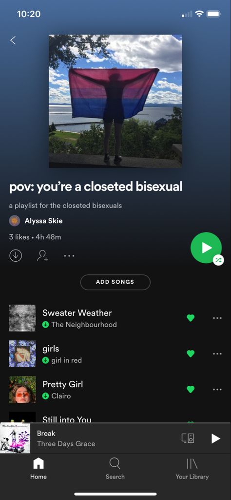 a playlist for when youre a closeted bisexual :) Bisexual Songs Playlist, Bi Wallpapers Closeted, Gay Spotify Playlist Cover, Bi Wallpapers Aesthetic Closeted, Lesbian Playlist Cover, Bisexual Playlist, Closeted Bisexual Wallpaper, Secret Bisexual Wallpaper, Gay Songs