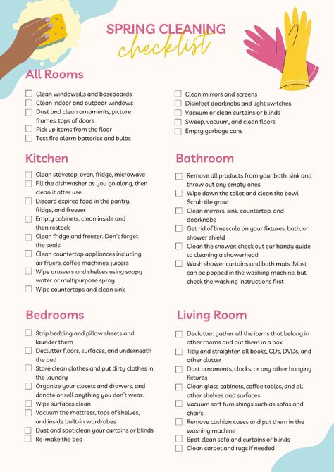 Home Cleaning Checklist, Clean List, Clean Room Checklist, Clean Stove Top, Cleaning Baseboards, Room Checklist, Door Sweep, Spring Cleaning Checklist, How To Clean Mirrors