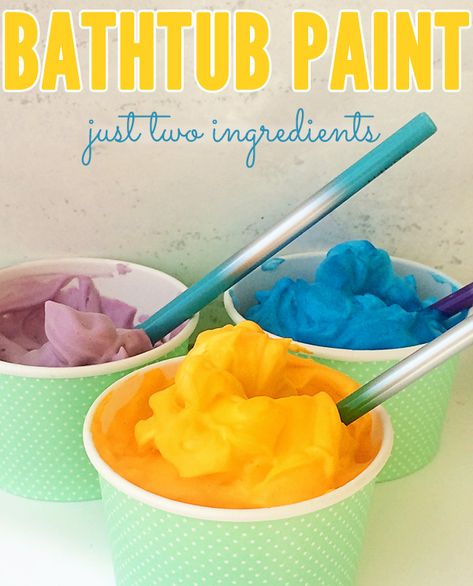 Bathtub paint for creative play Bathtub Play Ideas, Bathtub Sensory Play, Kids Bathtub Ideas, Fun Bathtub Ideas For Kids, Bathtime Fun For Kids, Bath Ideas For Kids, Bathtub Activities, Bathtub Fun, Art Toddlers