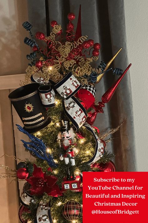 Step into the enchanting world of the Nutcracker this holiday season! Discover our comprehensive guide on creating a Nutcracker Christmas Tree, complete with decorating ideas and tips. Learn how to bring the magic of the Nutcracker ballet to your home decor and make this Christmas truly special. Nutcracker Tree Topper Diy, Nutcracker Themed Christmas Decor Ideas, Nutcracker Christmas Trees, Nutcracker Christmas Tree Topper, Nutcracker Tree Theme, Nutcracker Ornaments Diy, Nutcracker Themed Christmas Tree, Nutcracker Tree Topper, Nutcracker Ballet Christmas Tree