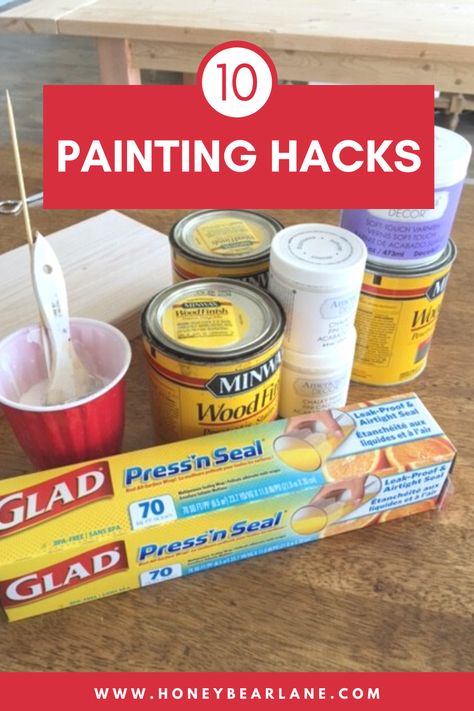 Painting Tricks And Tips Art, Diy Painting Hacks, Acrylic Paint Tricks, Acrylic Paint Hacks Tips, Thicken Acrylic Paint Diy, Paint Tips, Touch Up Paint On Walls Tips, Painting Tips And Tricks, Diy Tips And Tricks