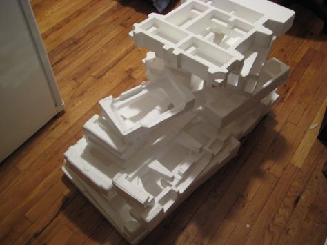 Don't Recycle Styrofoam Projects With Styrofoam, Styrofoam Recycling Ideas, Repurpose Styrofoam, Reuse Styrofoam, Recycle Styrofoam, Styrofoam Recycling, Upcycle Repurpose, Foam Packaging, Vacation House