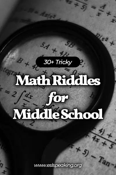 30+ Math Riddles for Middle School | Tricky Math Word Problems Middle School Fun Worksheets, Math Songs Middle School, Math Brain Teasers Middle School, Math Club Activities, Slope Math, Math Riddles With Answers, Math Riddles Brain Teasers, Middle School Writing Prompts, Math Club