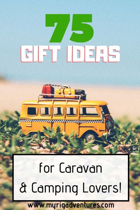 75 AWESOME Gift Ideas for the caravan & camping travellers in your life. Camping gear, survival items, tech & gadgets, sustainable items, accessories & more. #campinggifts #caravanninggifts #giftguide Camper Exterior, Camping Gear Storage, Must Have Camping Gear, Camping Gear Gadgets, Caravan Gifts, Caravan Camping, Survival Items, The Caravan, Useful Ideas