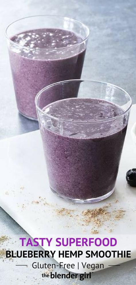 Protein Powder Smoothie, Hemp Protein Powder, Protein Smoothies, Blueberry Juice, Hemp Protein, Healthy Breakfast Smoothies, Superfood Smoothie, Pineapple Smoothie, Blueberries Smoothie