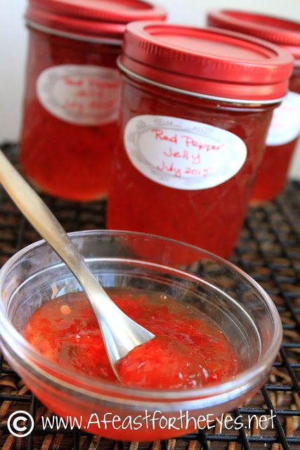 I have searched for many years for a Red Pepper Jelly recipe that a neighbor served at one of her Christmas parties. The jelly was tangy, with just a whisper of heat. Slathered on a cracker with cream cheese, it was love at first bite. Finally, I was able to recreate that red pepper jelly recipe and I'm thrilled beyond words. Whenever I serve this at a pot luck, or party, the bowl is completely clean! Red Pepper Jelly Recipe, Pepper Jelly Recipe, Jelly Maker, Pepper Jelly Recipes, Ball Canning, Red Pepper Jelly, Hot Pepper Jelly, Jelly Recipe, Love At First Bite