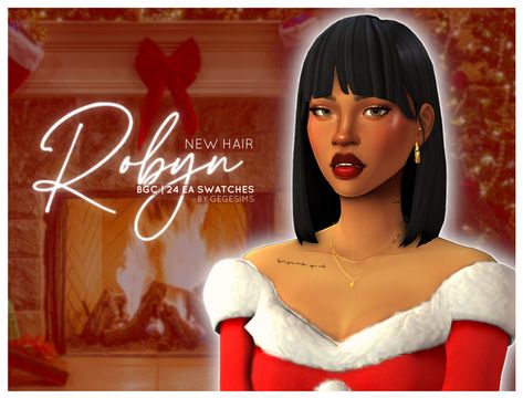 Bobbed Hairstyles With Fringe, Bob With Fringe, Rihanna Hairstyles, Sims 4 Cas Mods, Makeup Cc, Pelo Sims, A Hairstyle, Tumblr Sims 4, Sims 4 Mm