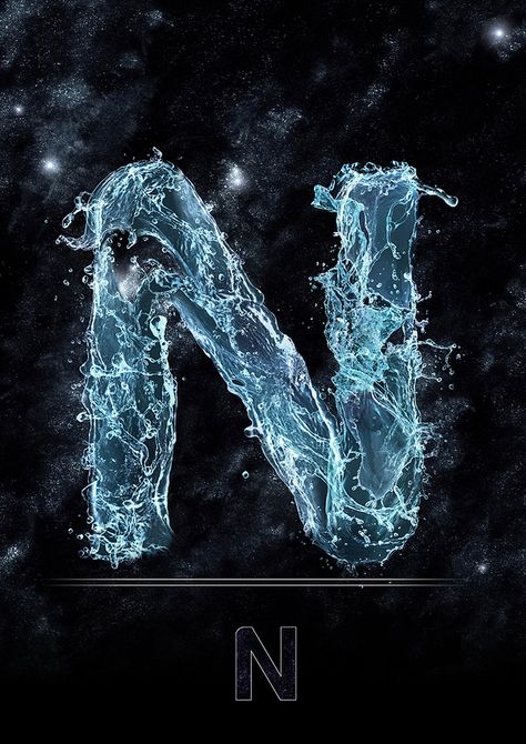 N Letter Wallpaper, N Letter, Letter Wallpaper, Letter N, Wallpaper App, Essence, Water