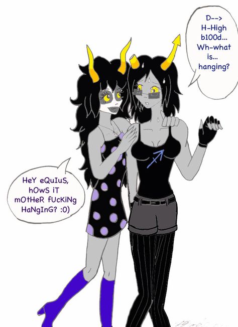 Fem!Gamzee x fem!Equius