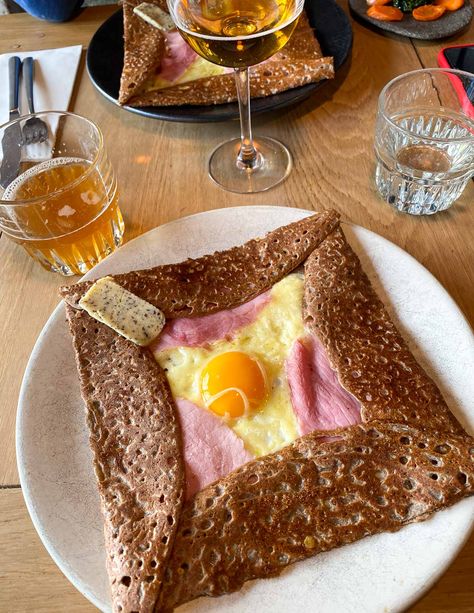 Breizh Cafe: Buckwheat crepes in Paris via @davidlebovitz Crepes In Paris, French Themed Parties, French Omelette, Paris Eats, Buckwheat Crepes, French Cocktails, Comte Cheese, Paris In Spring, David Lebovitz