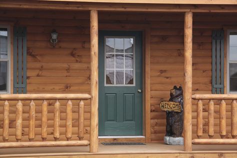 17 Best ideas about Modular Log Cabin on Pinterest | Log cabin ... Log Cabin Front Door, Cabin Front Door, Log Home Exterior, Modular Log Homes, Log Homes Exterior, Prehung Exterior Door, Log Cabin Exterior, Exterior Door Colors, Mobile Home Exteriors