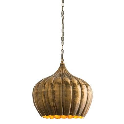 Arteriors Home Gold Genova 1 Light Pendant Pendent Lamp, Arteriors Lighting, English Room, Designer Decor, Lotus Pendant, Arteriors Home, Brass Lighting, Buy Lights, Lantern Pendant