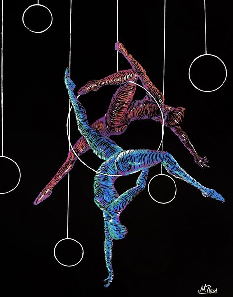 Lyra Aerial, Silk Dancing, Aerial Acrobatics, Dancing Drawings, Silk Wallpaper, Aerial Arts, Circus Art, Aerial Silks, Dance Art