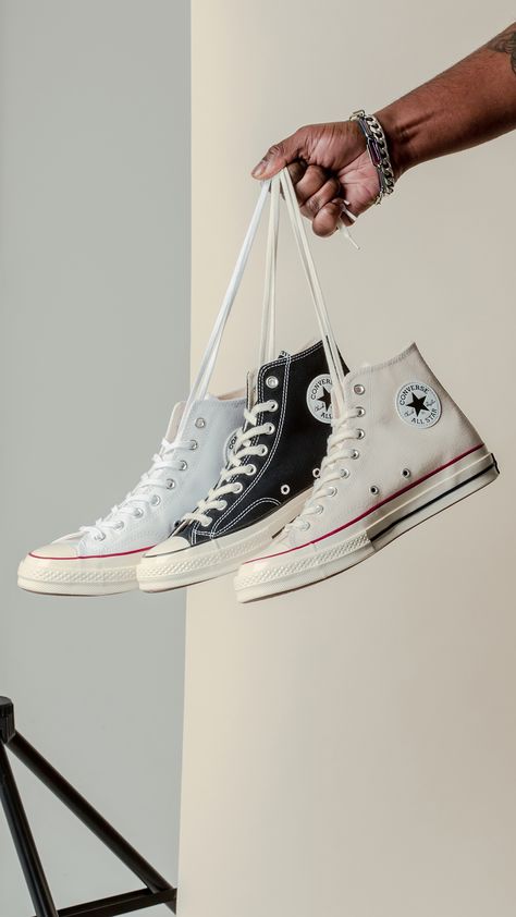 Core staples from Converse are available now at all retail locations + online. Shop Now: https://feature.com/collections/converse Converse Product Photography, Male Converse, Converse 70s Outfit Men, White Converse Men, Converse Outfit Men, White Converse Outfit Men, Converse Man, White Converse Outfit, Converse Shoes Outfit