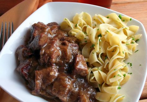 Belgian Beef and Beer Stew (Carbonnades Flamandes) Beef Stew With Beer, Beer Stew, Belgium Food, Belgian Cuisine, College Studying, Belgian Food, In Bruges, The Runaway, German Food