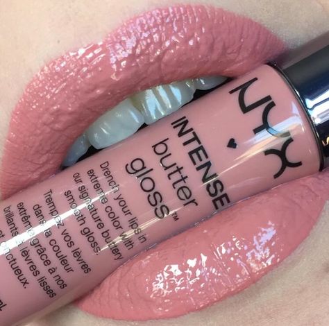 Butter Gloss Nyx Swatch, Nyx Swatches, Nyx Intense Butter Gloss, Nyx Lip Gloss, Butter Gloss, Cool Skin Tone, Sugar Lip Scrub, Clear Lip Gloss, Lip Swatches