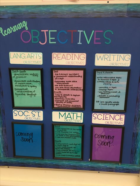 Objectives Board, Project Cover Page, Lectures Room, Creative Book Covers, Classroom Board, Goals And Objectives, Teacher Organization, Future Classroom, Cover Pages