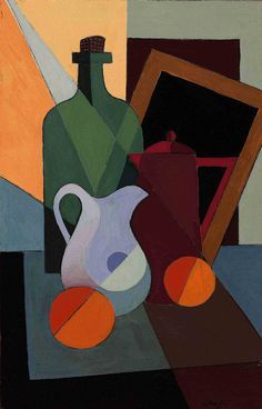 Geometric Still Life, Cubist Art, Cubism Art, Soyut Sanat Tabloları, Still Life Drawing, Painting Still Life, Still Life Art, Elementary Art, Cubism