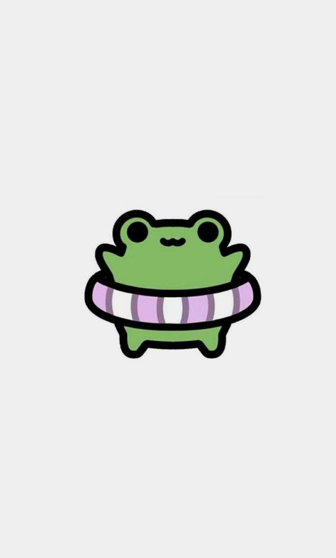 Froggies Drawing, Froggy Drawing, Cute Frog Drawing, Small Easy Drawings, Frog Drawing, Cute Easy Doodles, Animal Doodles, Hello Kitty Drawing, Cute Animal Drawings Kawaii