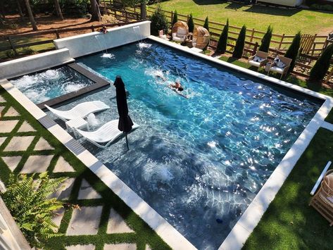 Dream Backyard Pool, Pools Backyard Inground, Pool Life, Small Pool Design, Pool Backyard, Pool Swimming, Backyard Pool Landscaping, Modern Pools, Backyard Paradise