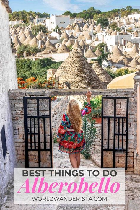 One day in Alberobello; ultimate things to do on your day trip Trulli Of Alberobello, Alberobello Italy, Matera Italy, Best Of Italy, Cinque Terre Italy, Austria Travel, Puglia Italy, Instagrammable Places, Europe Summer