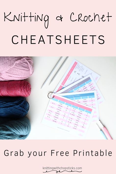 Whether you crochet or knit or both these free printable yarn jargon cheatsheets are what you need. Included crochet hook chart sizes, crochet terms for beginners, cheat sheet knitting yarns, yarn weight guide, metric conversion chart, knitting needle sizes and much more. #diyknitting #knittingforbeginners #beginnersknitting #crochet #crochetprintable Crochet Stitch Guide, Yarn Weight Chart, Metric Conversion Chart, Weight Chart, Crochet Stitches Guide, Free Yarn, Crochet Terms, Stitch Guide, Knitting Needles Sizes