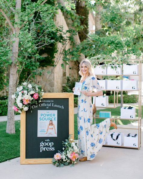 Lo Roxburgh's Book Launch with Goop Press - Be Inspired PR Book Release Party Ideas Decor, Book Launch Ideas Decor, Book Signing Event Aesthetic, Book Launch Decor, Book Release Party Ideas, Book Launch Party Ideas, Book Signing Event Ideas, Book Launch Party Ideas Decor, Product Launch Party