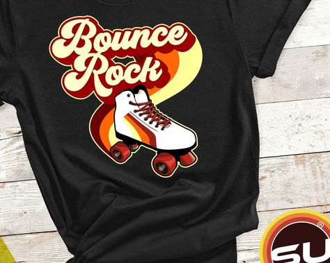 Bounce Rock Roller Skate - Vintage 70s tshirt - Retro 70's Graphic Tee Short-Sleeve Unisex T-Shirt #womens #bounce #70s #Vintage70sTShirt #retro #disco #mens #costume #vintage #rock 70s Tshirt, Roller Skates Vintage, Retro Disco, Vintage Rock, Roller Skate, Retro 70s, Vintage 70s, Unisex T Shirt, Graphic Tee