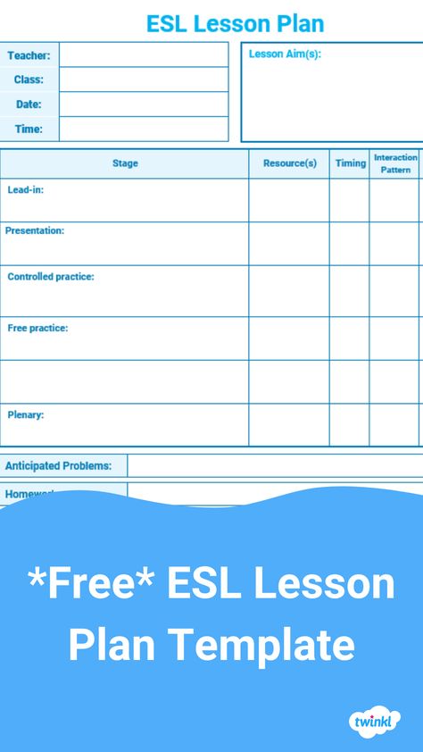 Free lesson plan template for ESL, EFL, TEFL classes and teachers. Esl Lesson Plan Template, Editable Lesson Plan Template, Lesson Plan Template Free, Writing Lesson Plans, Simple Past Tense, Lesson Plan Template, Daily Lesson Plan, Teaching Plan, Esl Lesson Plans