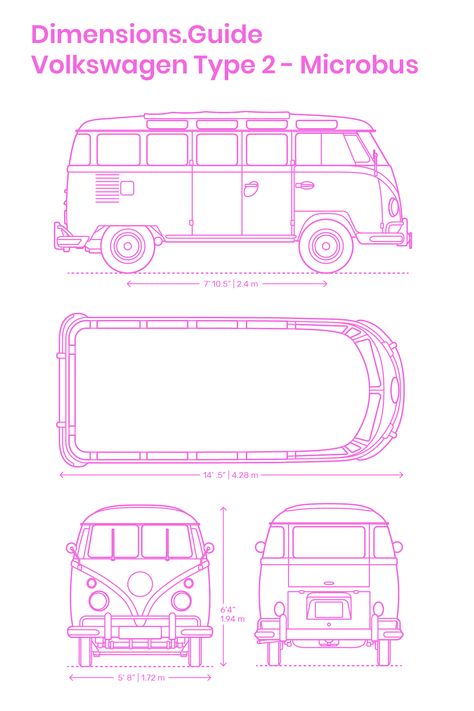 Volkswagen Bus Drawing, Volkswagon Van Drawing, Van Dimensions, Vw Camper Van Drawing, Volkswagen Bus Illustration, The Transporter, Groups Of People, T1 Bus, Volkswagen Vans